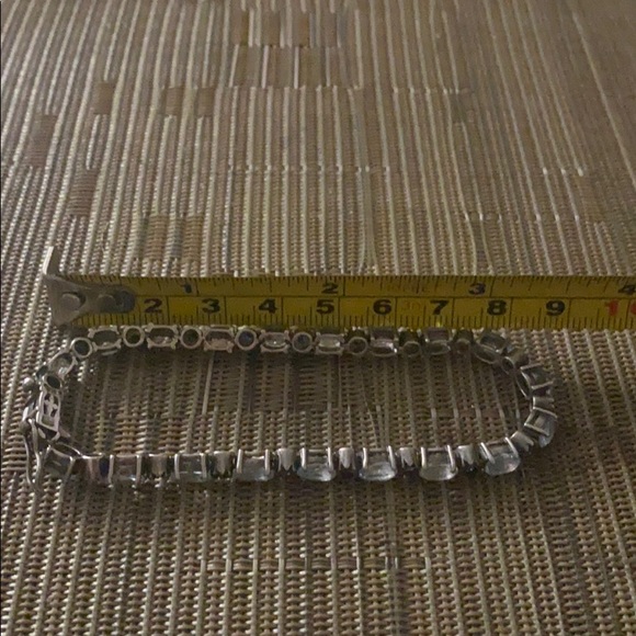 Ss  blue topaz and sapphire stone bracelet - Picture 5 of 6